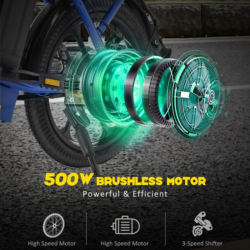 16-In Adult Unisex E-Bike