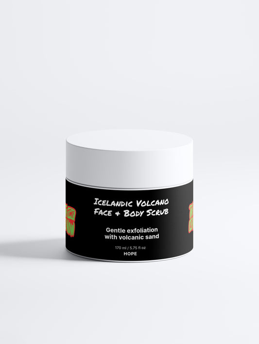 Icelandic Volcano Scrub - Natural Exfoliating Face & Body Treatment for Radiant Skin