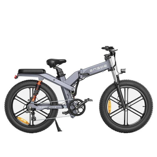 Folding Electric Bike X26 with 19.2Ah and 7.5Ah Dual Batteries, 1000W, 20*4.0 Inch Fat Tires, 120-150Km Mileage for Mountain and Snowfield -