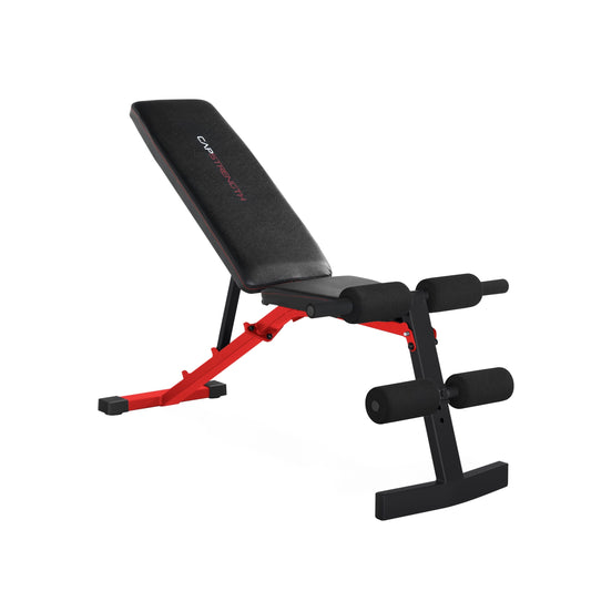 Strength Adjustable Weight Bench - 600 lb Capacity, Red -