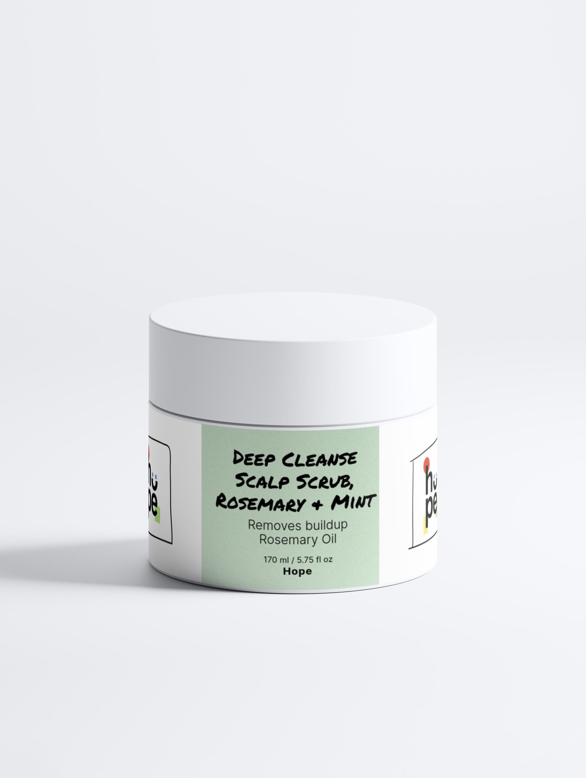 Deep Cleanse Scalp Scrub with Rosemary & Mint for Refreshing Hair Care -