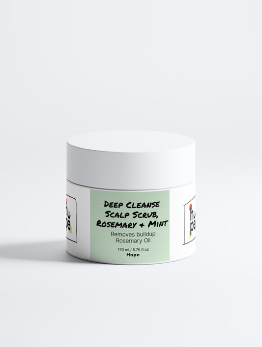 Deep Cleanse Scalp Scrub with Rosemary & Mint for Refreshing Hair Care -