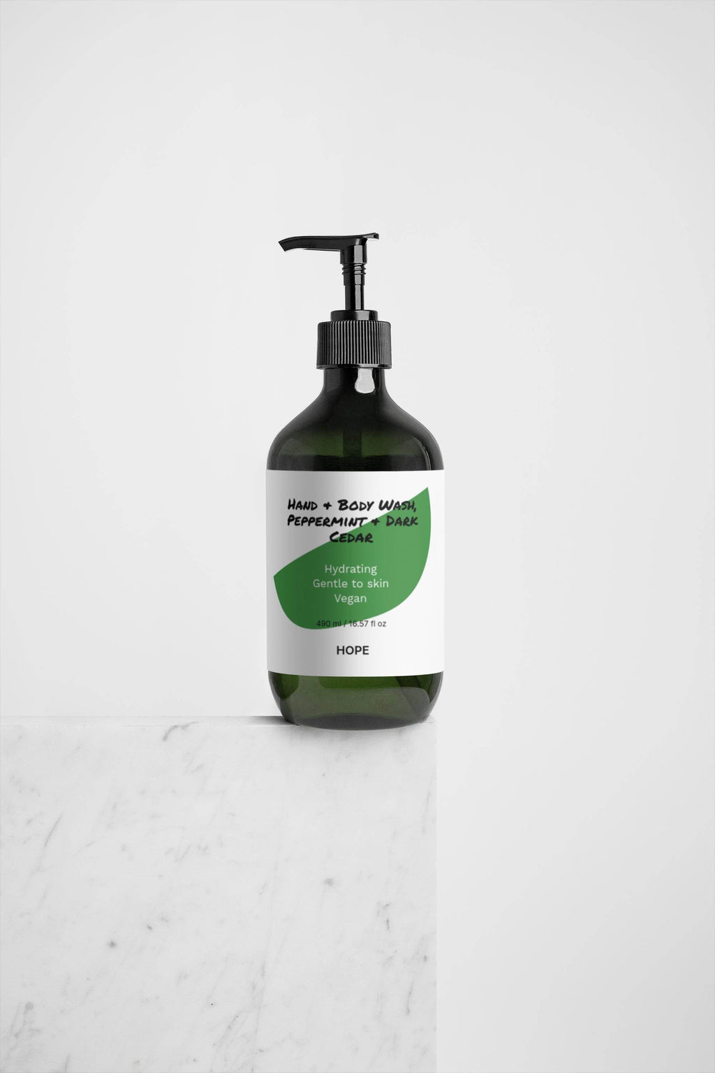 Hand & Body Wash - Peppermint Cedar Hand Wash with Refreshing Peppermint & Dark Cedar Scent | 16.57 fl oz
