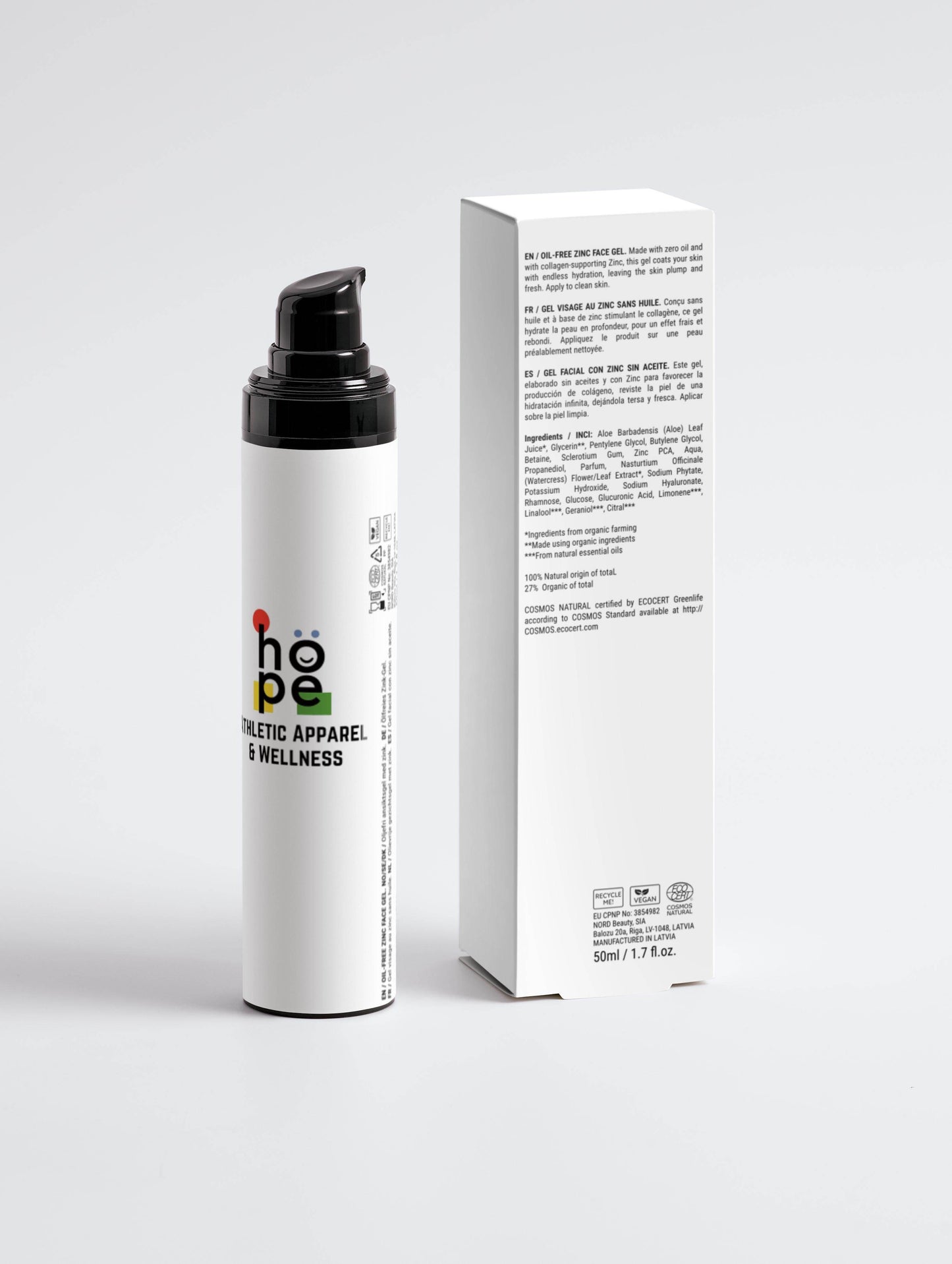Oil-Free Zinc Face Gel for Men - Nourish and Protect Your Skin -