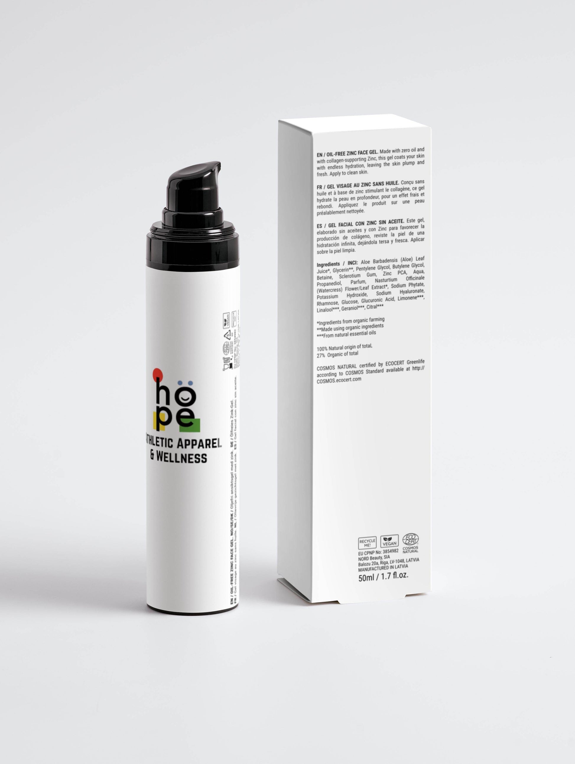 Oil-Free Zinc Face Gel for Men - Nourish and Protect Your Skin -