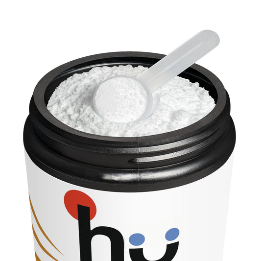 Open container of High-Quality Creatine Monohydrate Supplement showing powder inside