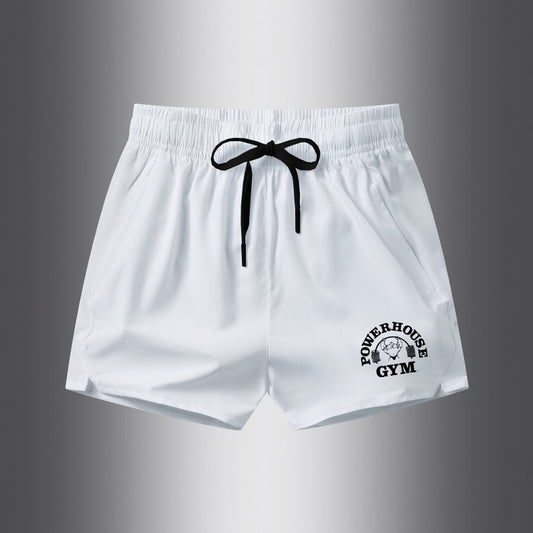Men's Ice Silk 3-Point Shorts - Breathable, Quick-Dry Sports Shorts