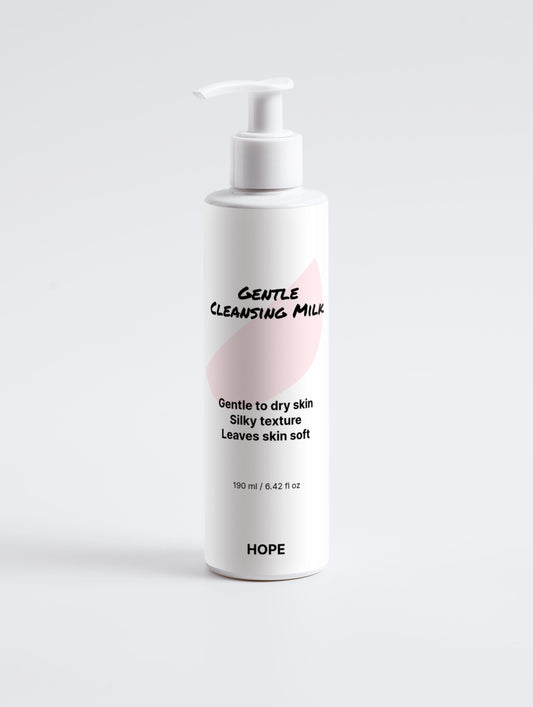 Gentle Cleansing Milk for Sensitive Skin - Soothing Makeup Remover and Everyday Cleanser -