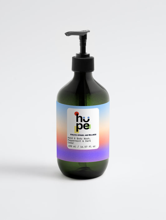 Hand & Body Wash - Refreshing Peppermint & Dark Cedar Scent | 16.57 fl oz