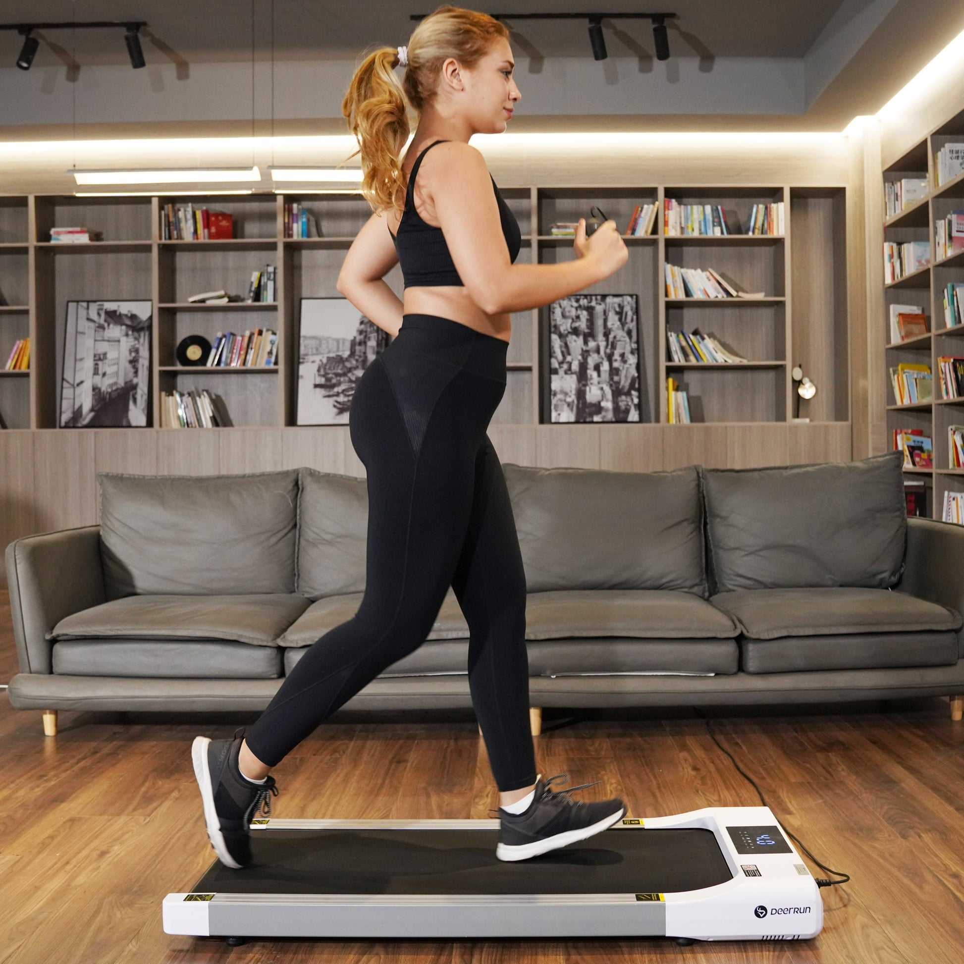Classic Pro Walking Pad Treadmill 300Lbs Capacity & Longer Size with Remote Control - Deerrun Q1 Walking Pad -
