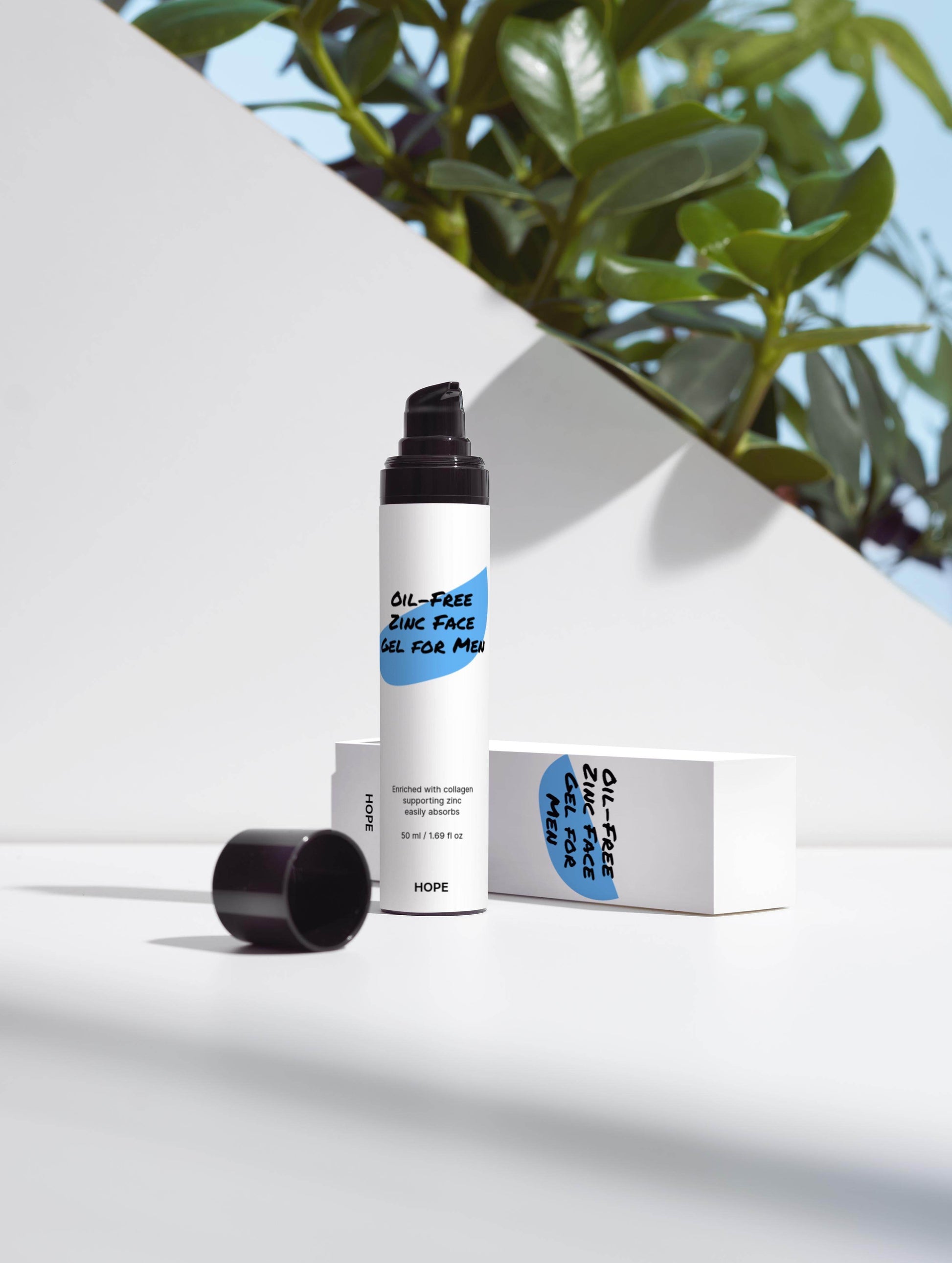 Oil-Free Zinc Face Gel for Men - Nourish and Protect Your Skin -