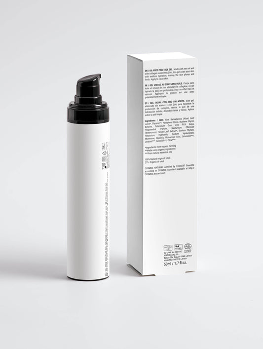 Oil-Free Zinc Face Gel for Men - Nourish and Protect Your Skin -