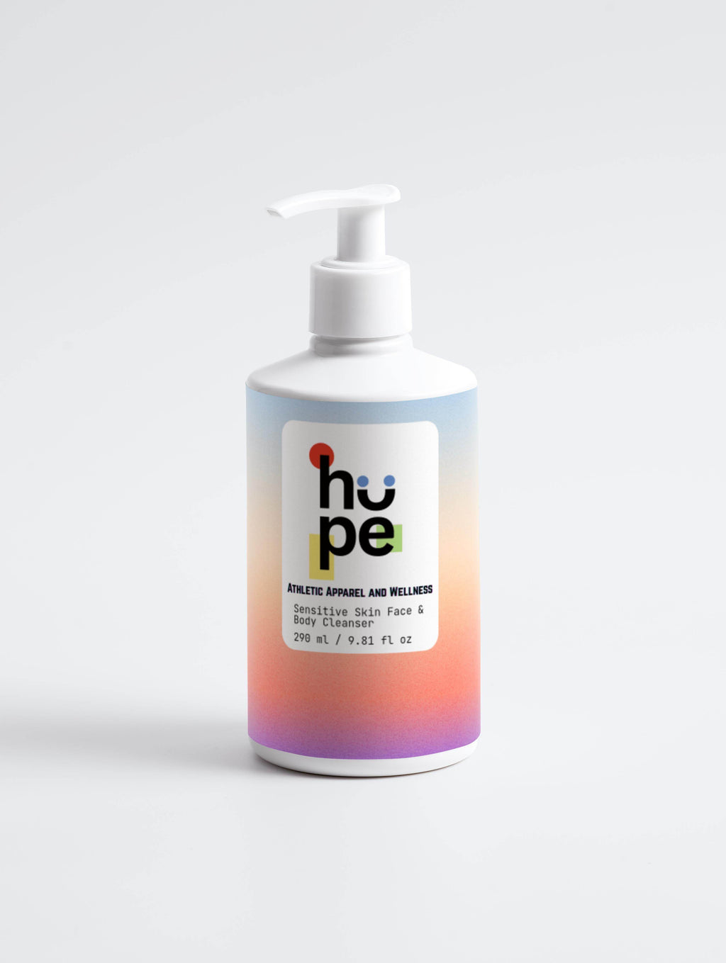 Sensitive Skin Cleanser | Gentle Face & Body Wash for All Skin Types, 9.81 fl oz - HOPE Athlete Apparel & Wellness 