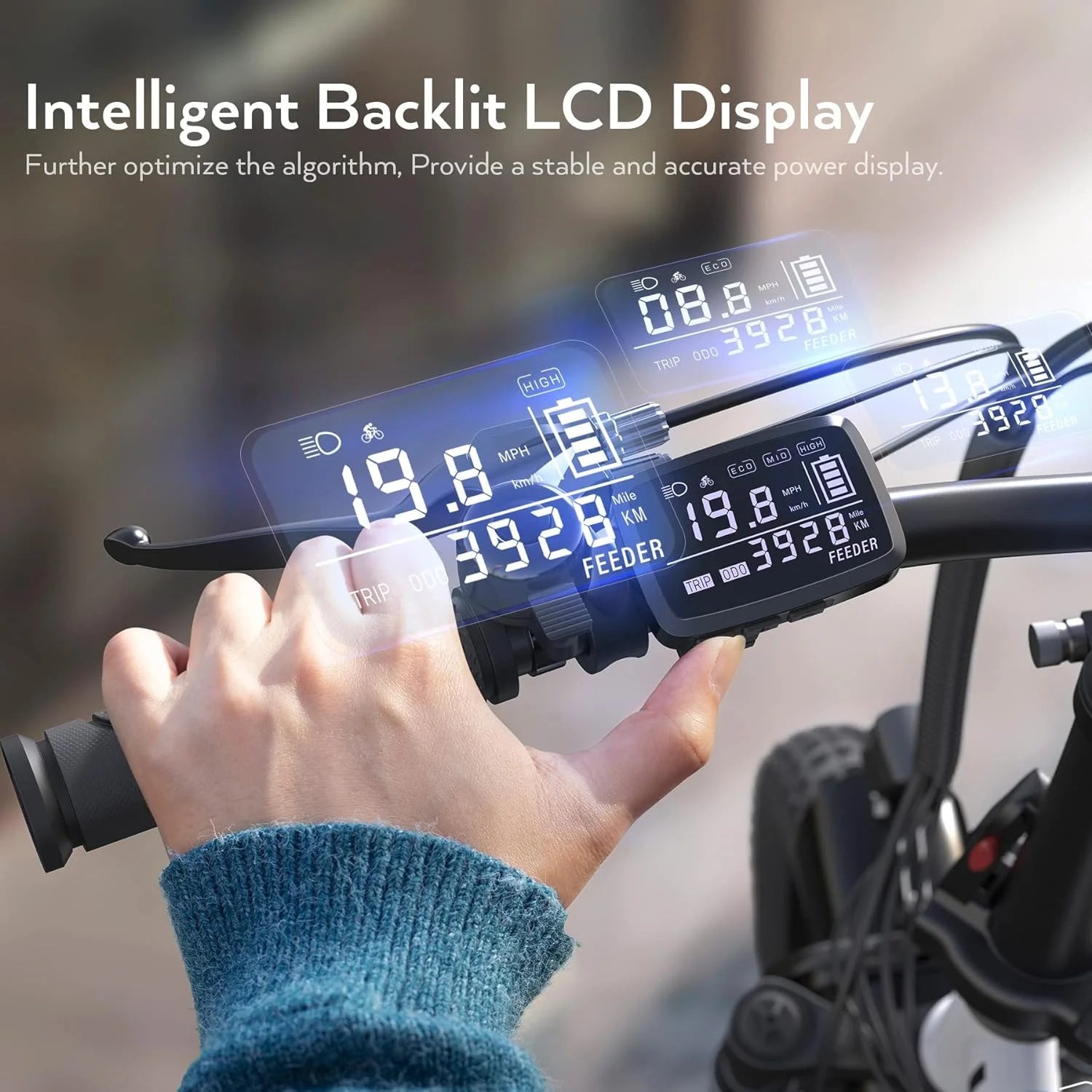 Electric Bike 16" X 3.0 Fat Tire Electric Bike 48V 350W Adult Folding Electric Bike 19.8MPH Urban Commuter Electric Bike with Smart LCD Display