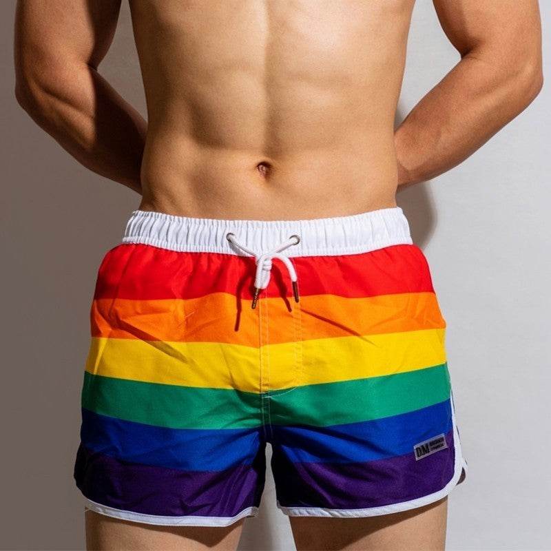 Men's Pride Swimwear Trunks for LGBTQ+ Celebration - HOPE Athlete Apparel & Wellness 