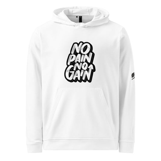 Men's Adidas Fleece Hoodie - No Pain No Gain for Comfort and Performance -