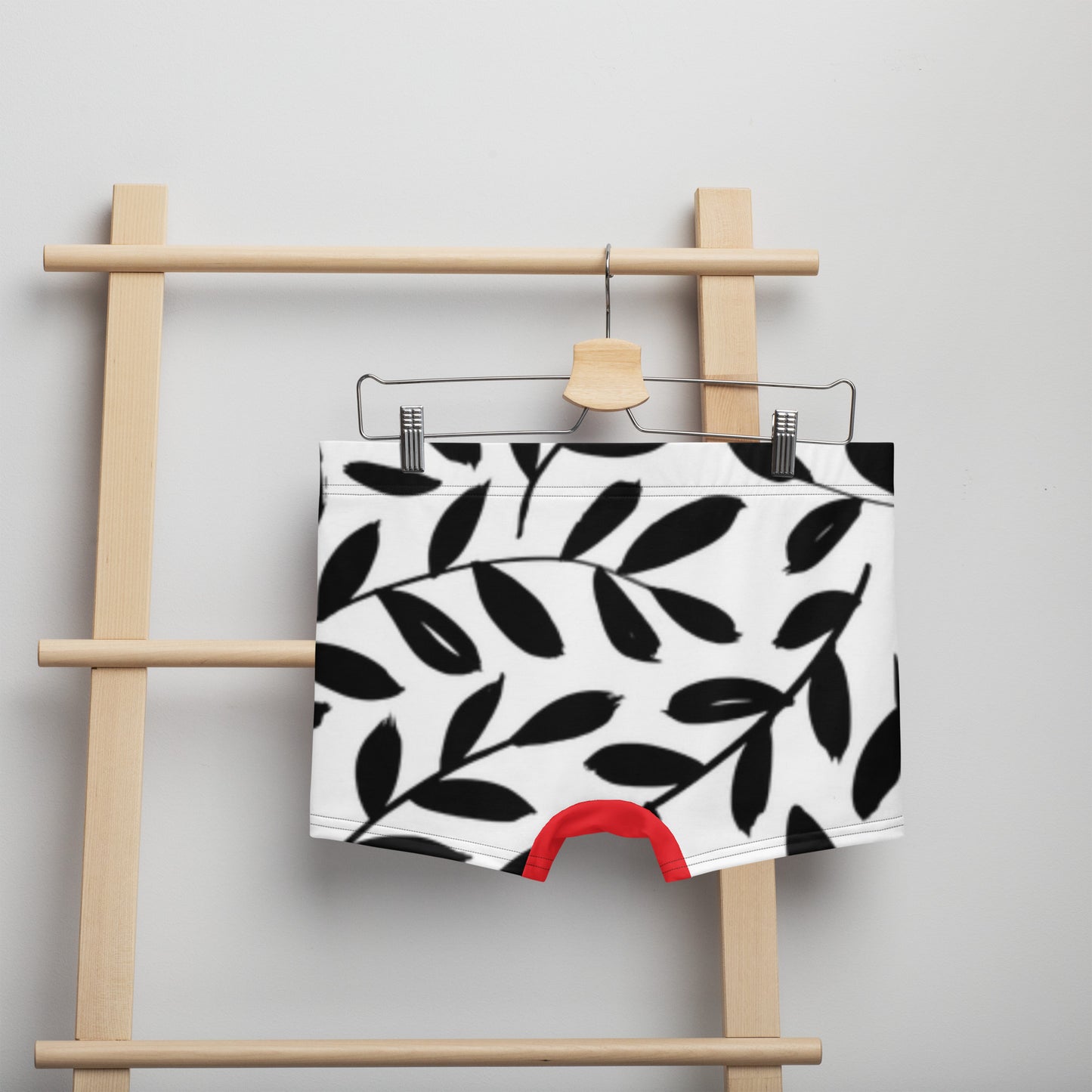Men's Leaf Pattern Boxer Briefs - Athletic Fashion & Supportive Underwear