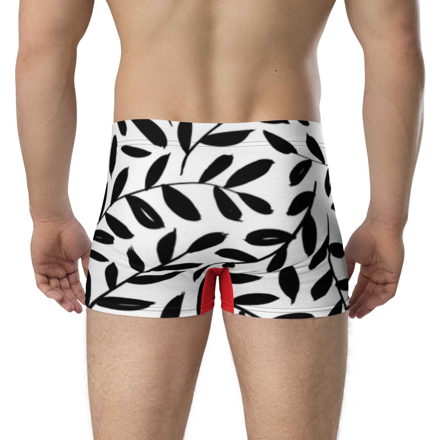 Men's Boxer Briefs with Leaf Pattern for Ultimate Comfort and Support
