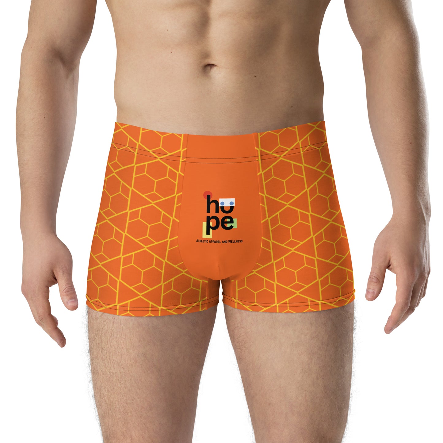 Men's Athletic Boxer Briefs Orange | Comfortable & Supportive Underwear