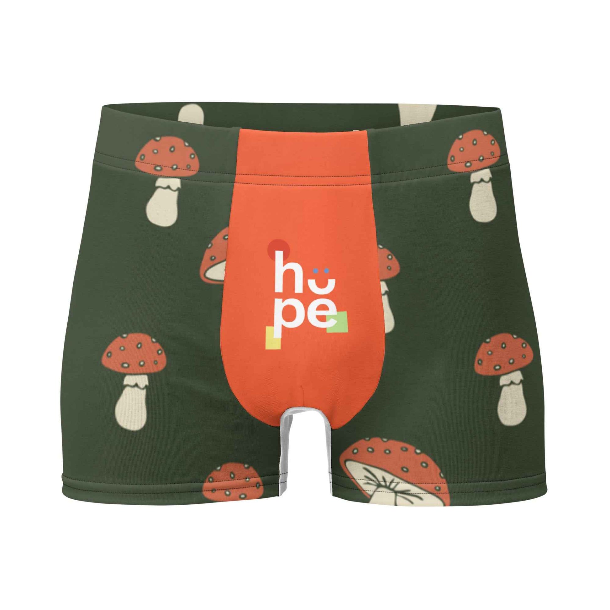Men's Boxer Briefs with Mushroom Design for Ultimate Performance and Support