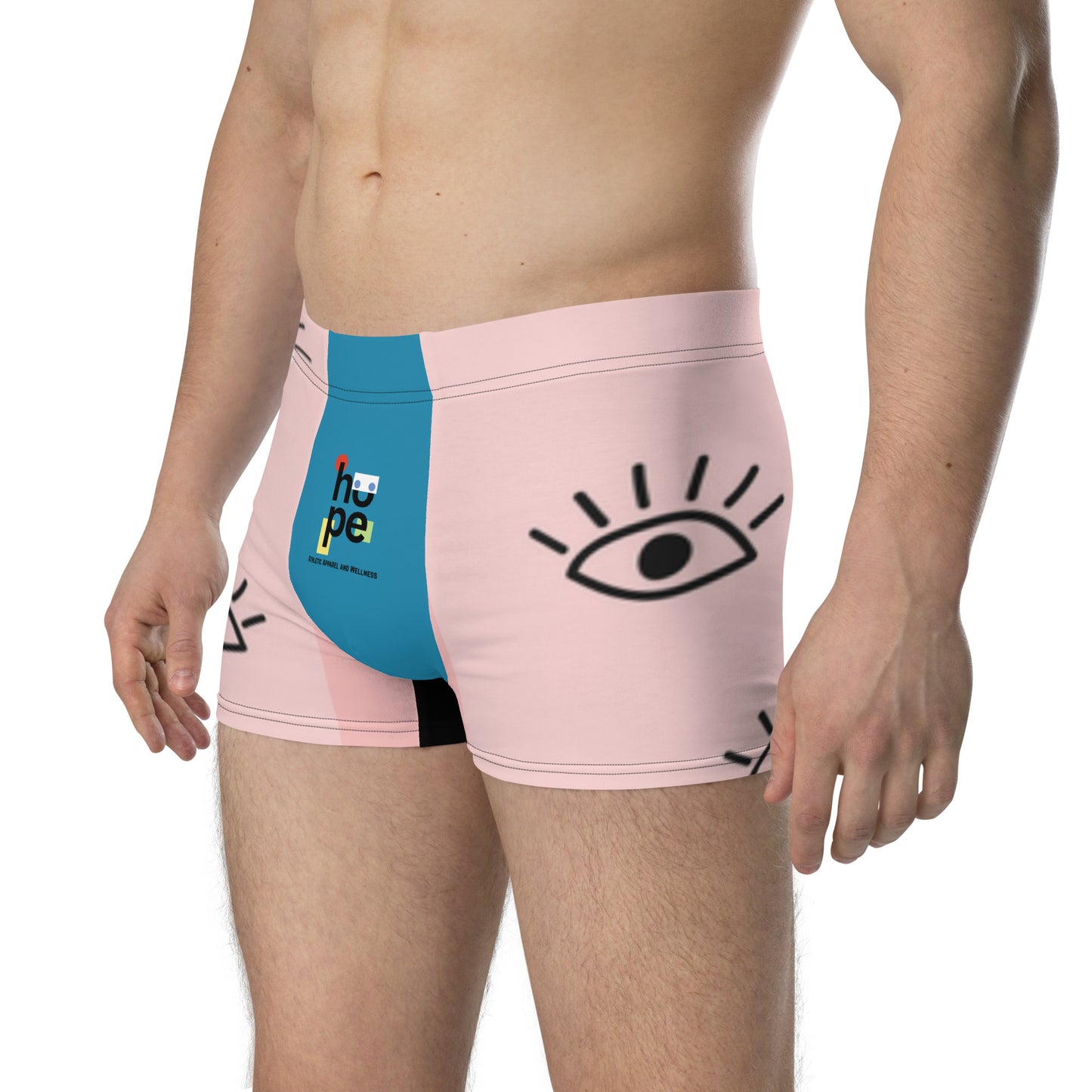 Men's Eye Design Boxer Briefs - Fashionable & Supportive Athlete Underwear