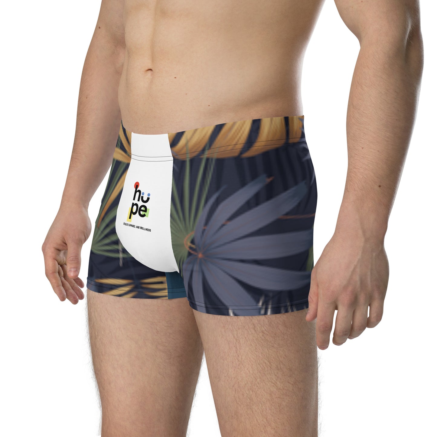 Men's Nature Forest Design Boxer Briefs - Performance Underwear