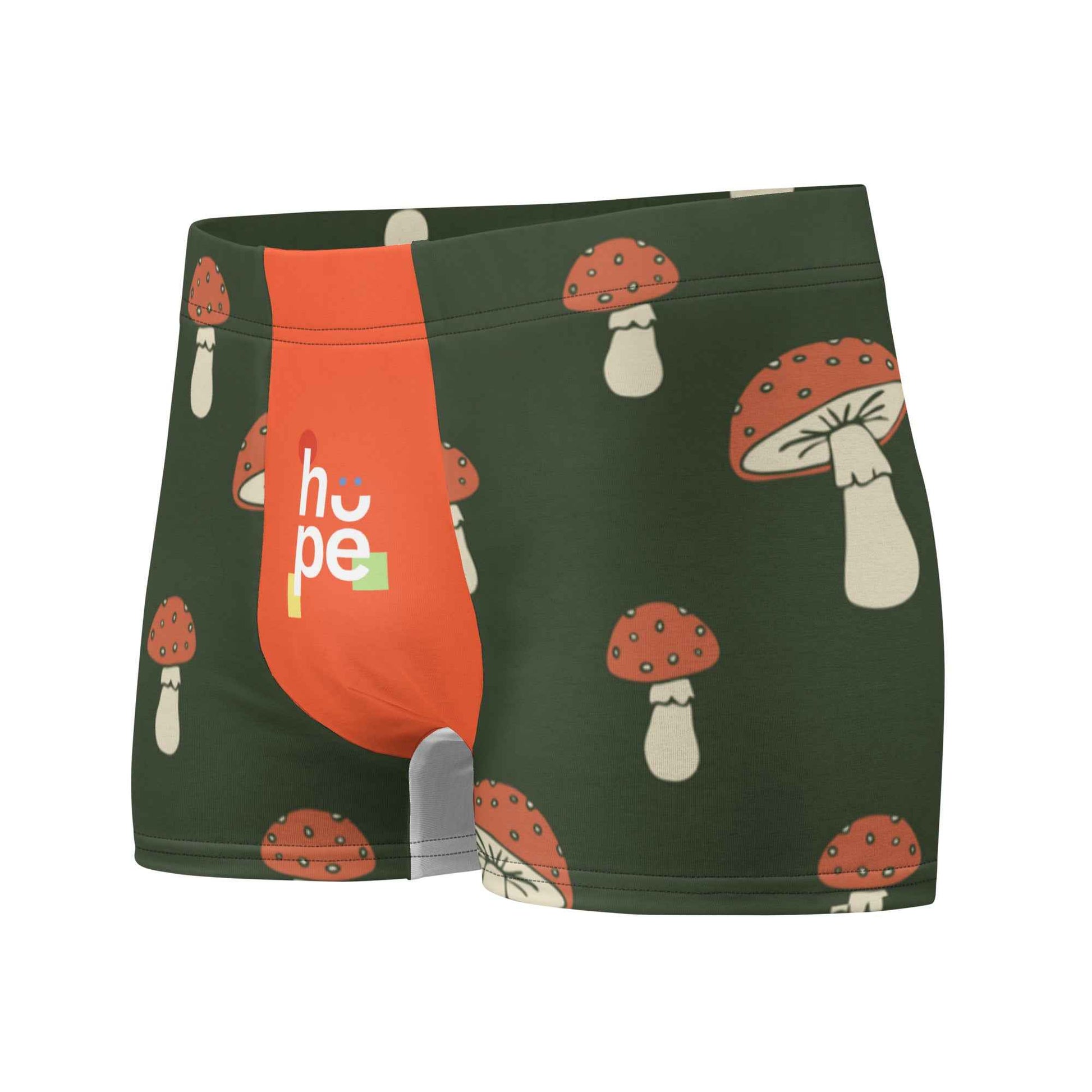 Men's Boxer Briefs with Mushroom Design for Ultimate Performance and Support