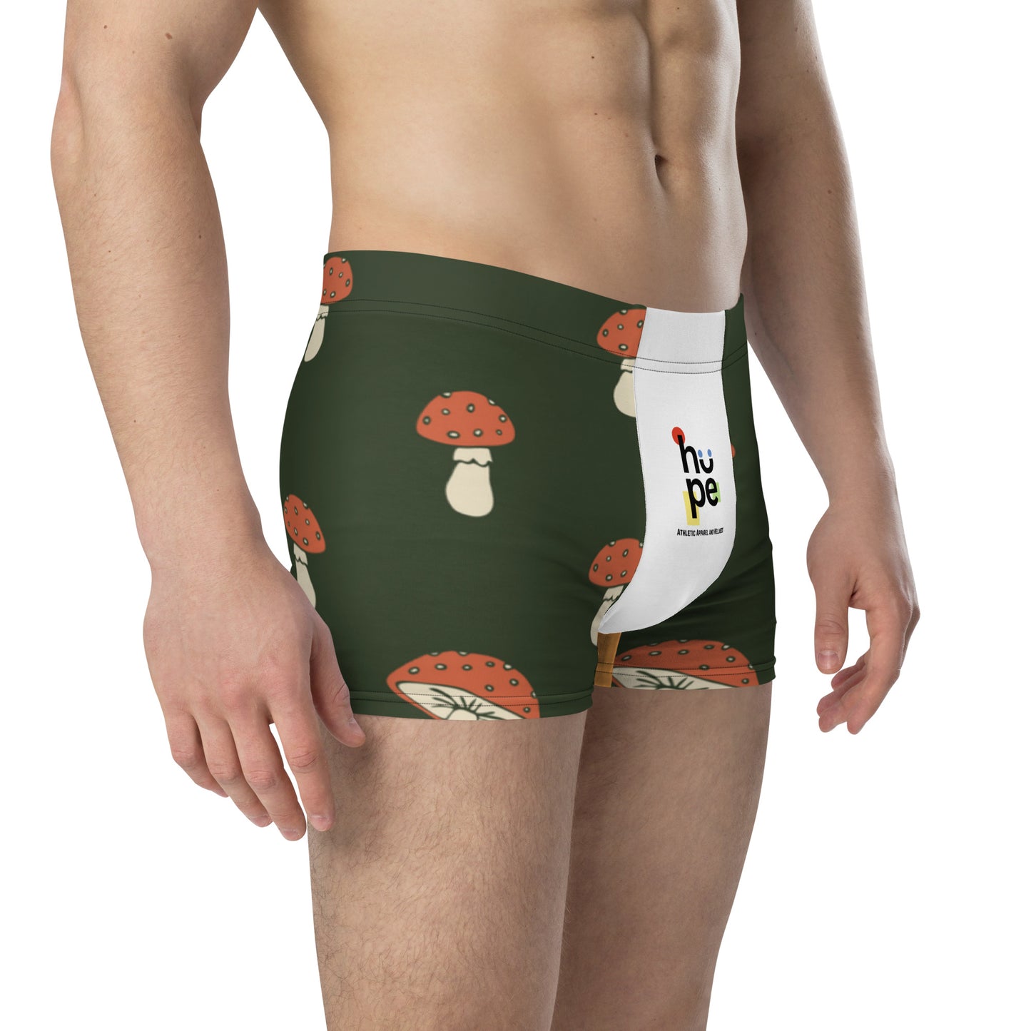 Men's Mushroom Design Boxer Briefs - Performance & Supportive Underwear