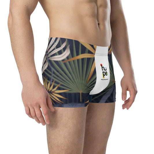 Men's Nature Forest Design Boxer Briefs - Performance Underwear