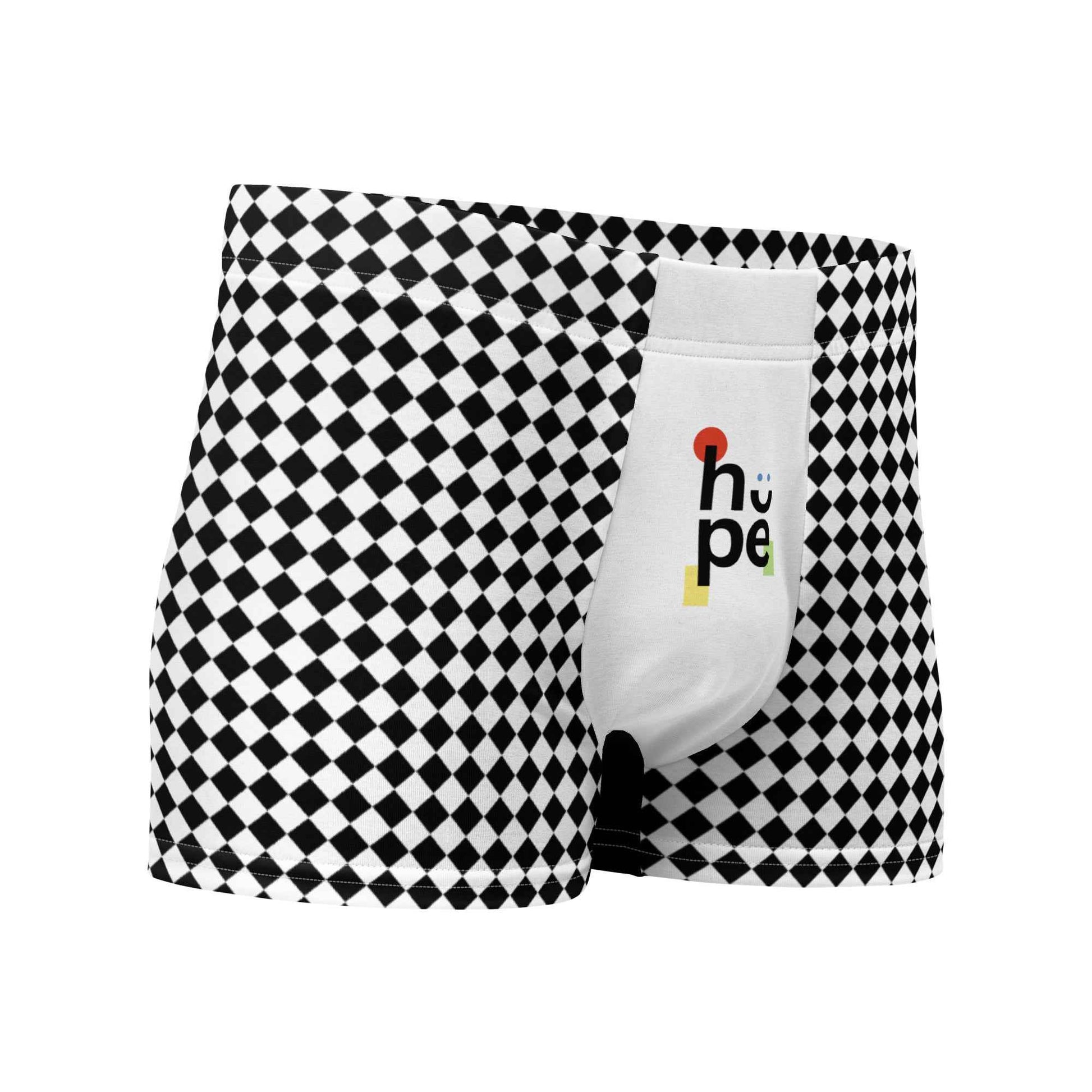 Men's Boxer Briefs - Comfortable and Stylish Checkerboard Underwear