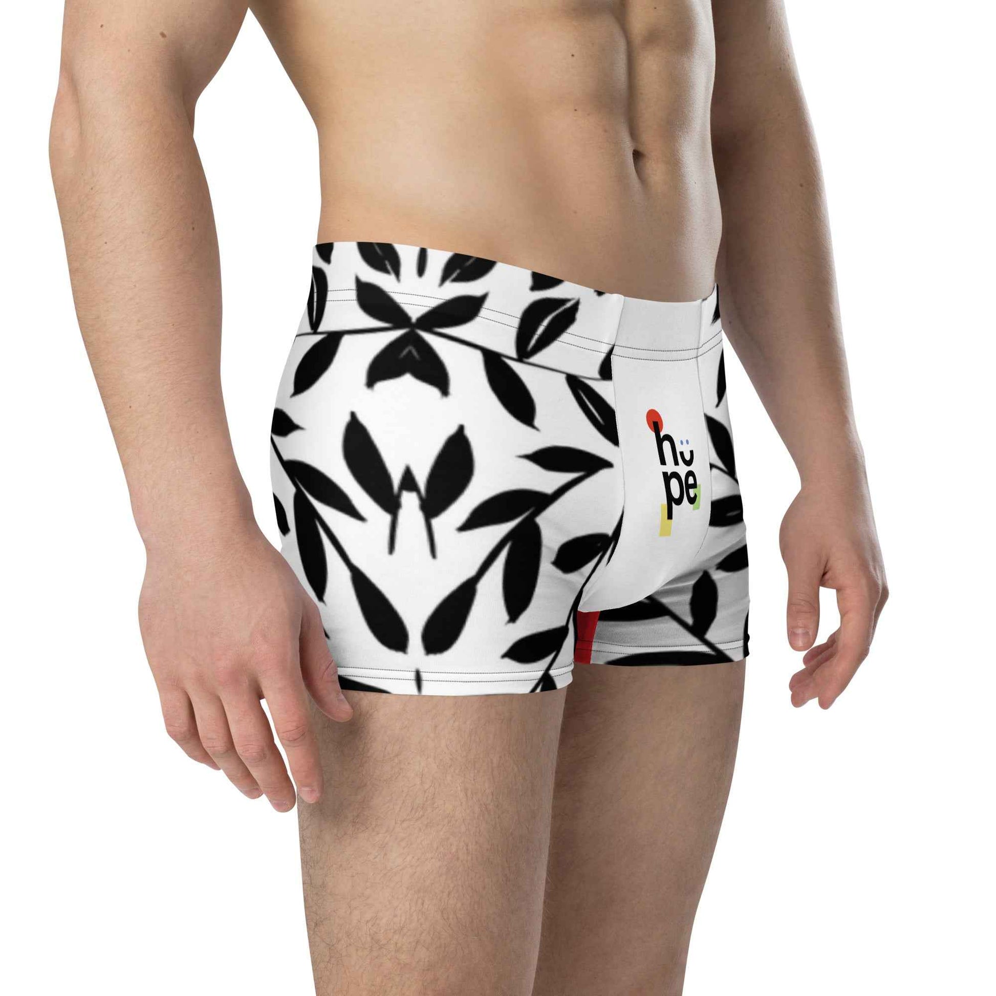 Men's Boxer Briefs with Leaf Pattern for Ultimate Comfort and Support