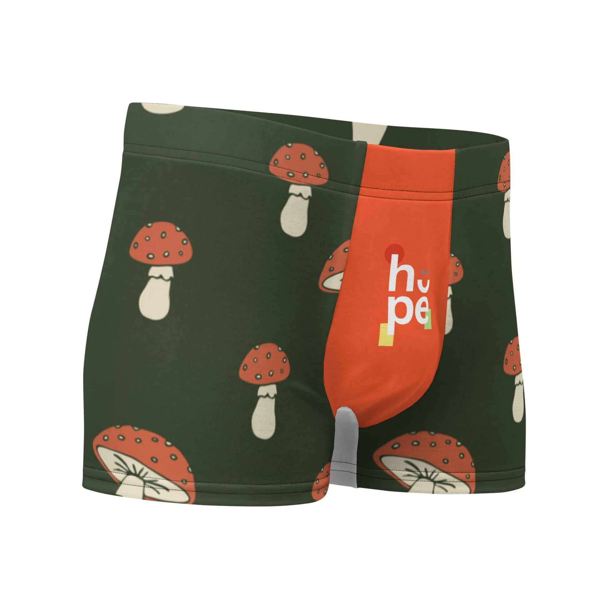 Men's Boxer Briefs with Mushroom Design for Ultimate Performance and Support