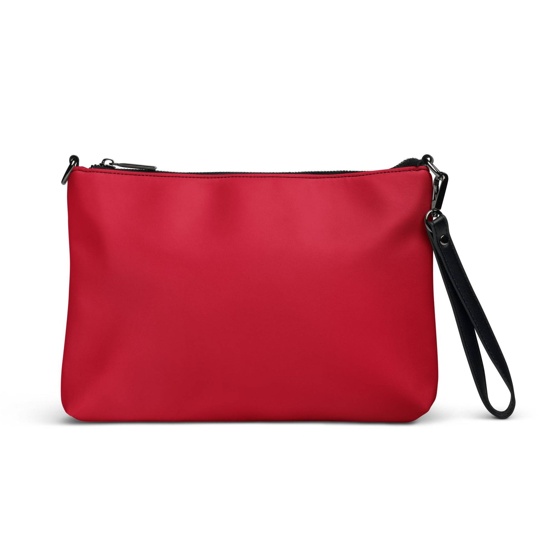 Men's Red Crossbody Bag - Stylish Fire Travel Accessory -