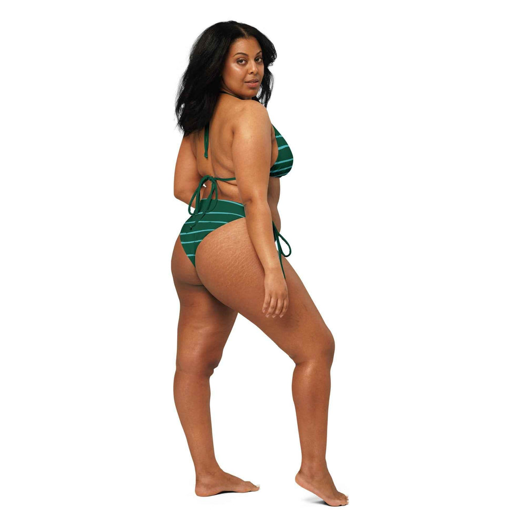 Women's Recycled Green Bikini - Sustainable Summer Swimwear - HOPE Athlete Apparel & Wellness 