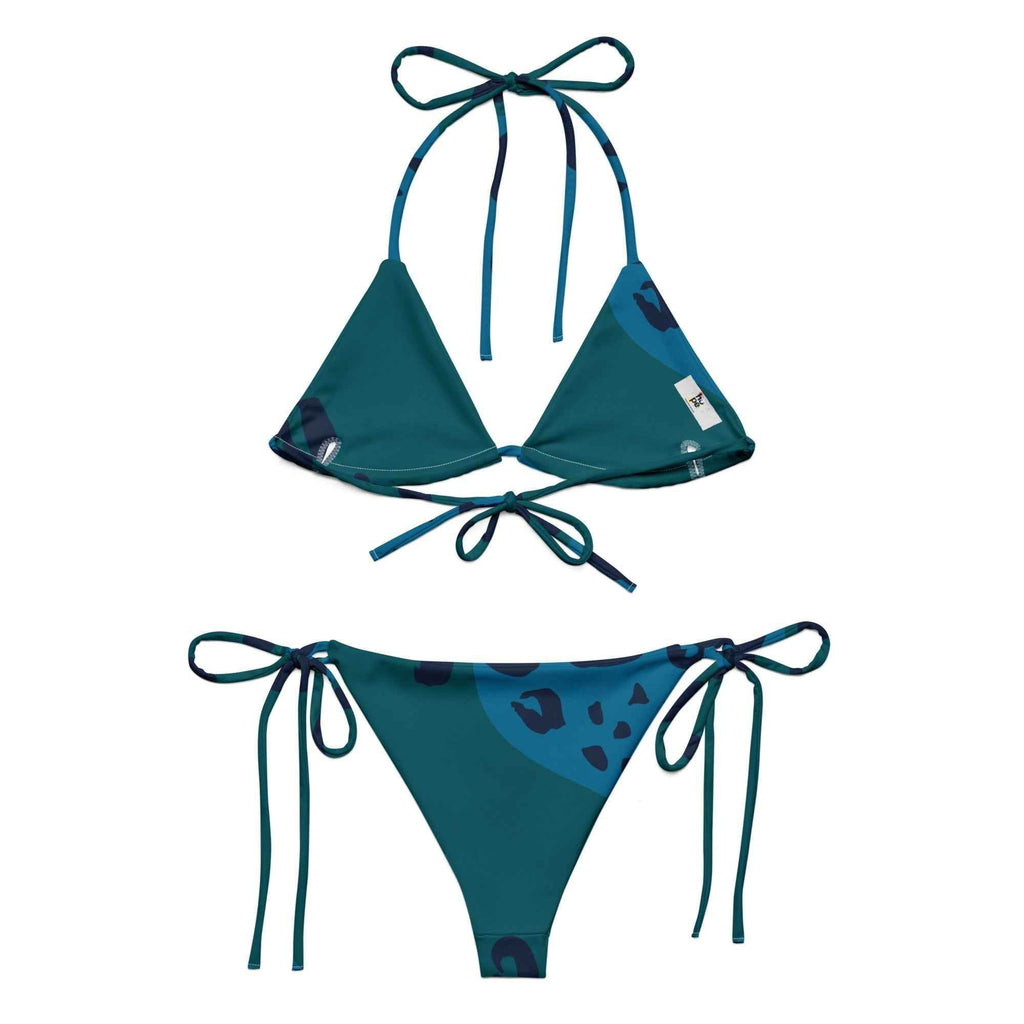 Green & Blue Sustainable Bikini Set | Deep Ocean Collection Swimwear - HOPE Athlete Apparel & Wellness 