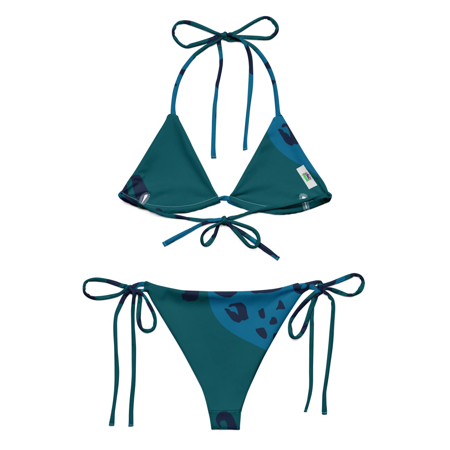 Green & Blue Bikini Set | Deep Ocean Collection | Sustainable Swimwear
