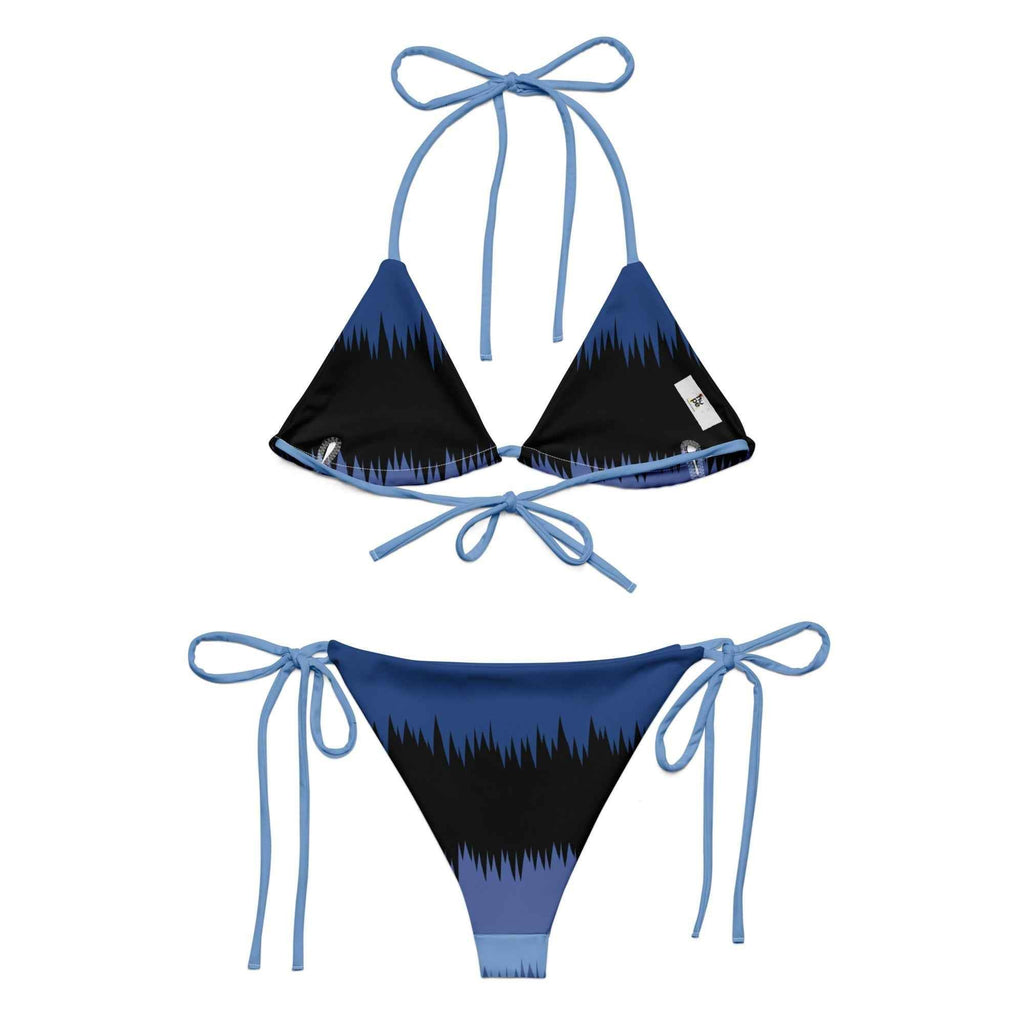 Dark Blue & Black Eco-Friendly String Bikini | Sustainable Swimwear - HOPE Athlete Apparel & Wellness 