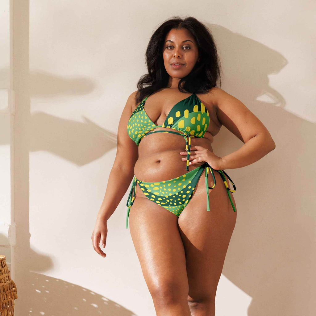 Lime Green & Yellow Eco-Friendly Bikini | Sustainable Swimwear - HOPE Athlete Apparel & Wellness 