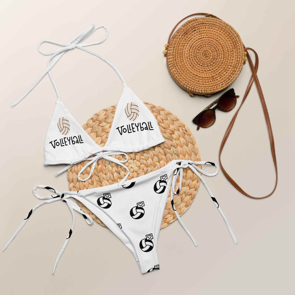 Eco-Friendly Volleyball Bikini | Recycled String Bikini for Sustainable Beach Fun - HOPE Athlete Apparel & Wellness 