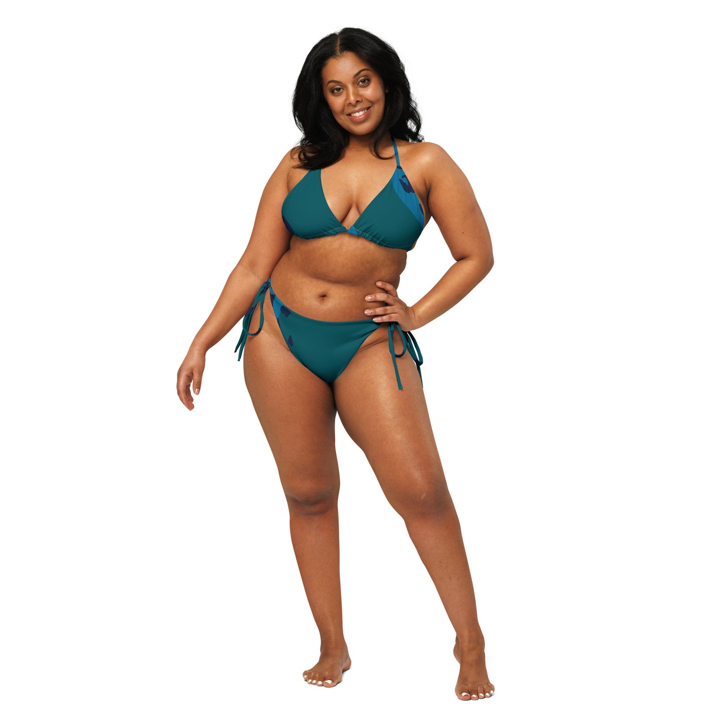 Green & Blue Bikini Set | Deep Ocean Collection | Sustainable Swimwear