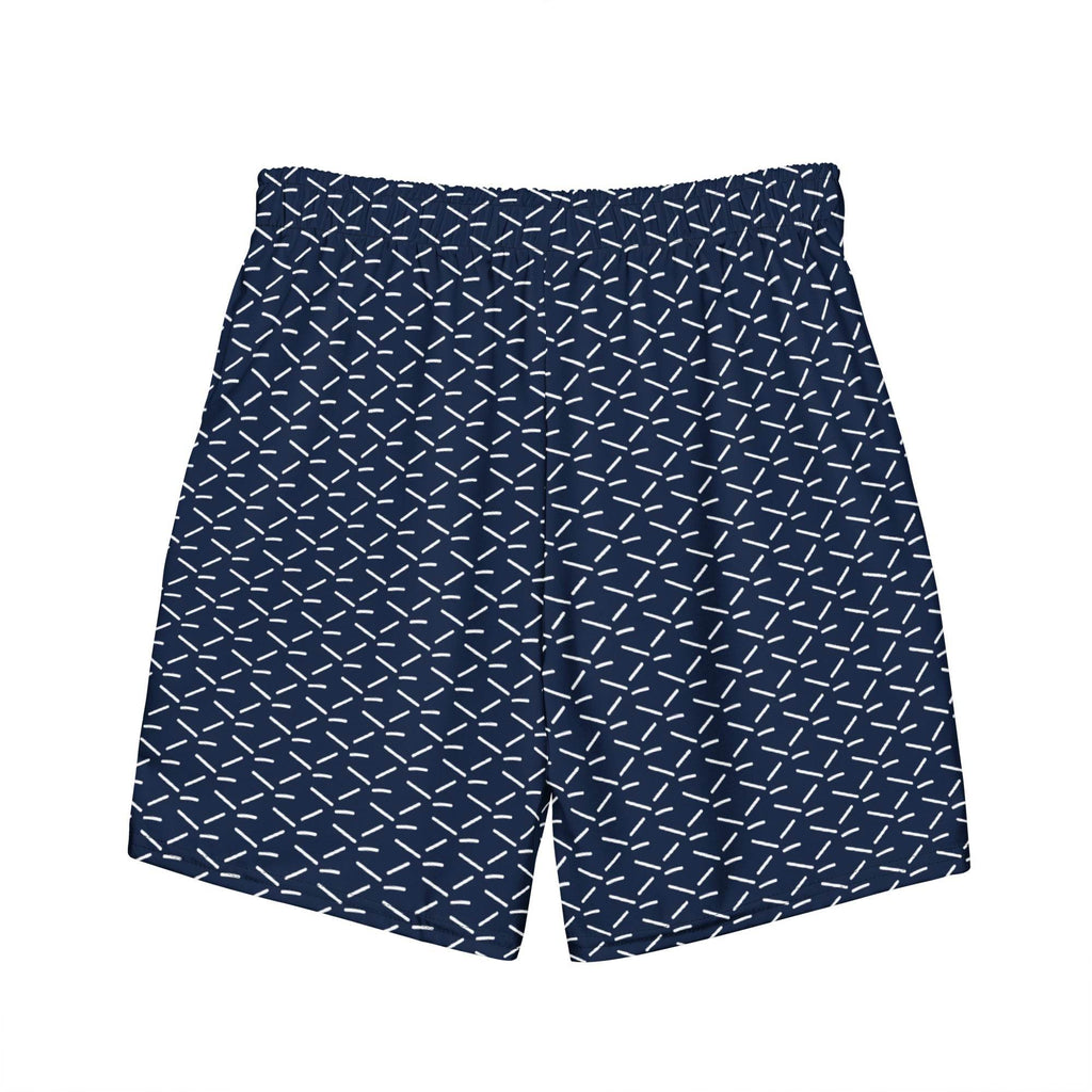 Men's Recycled Swim Trunks - Blue Pattern for Summer Collection - HOPE Athlete Apparel & Wellness 