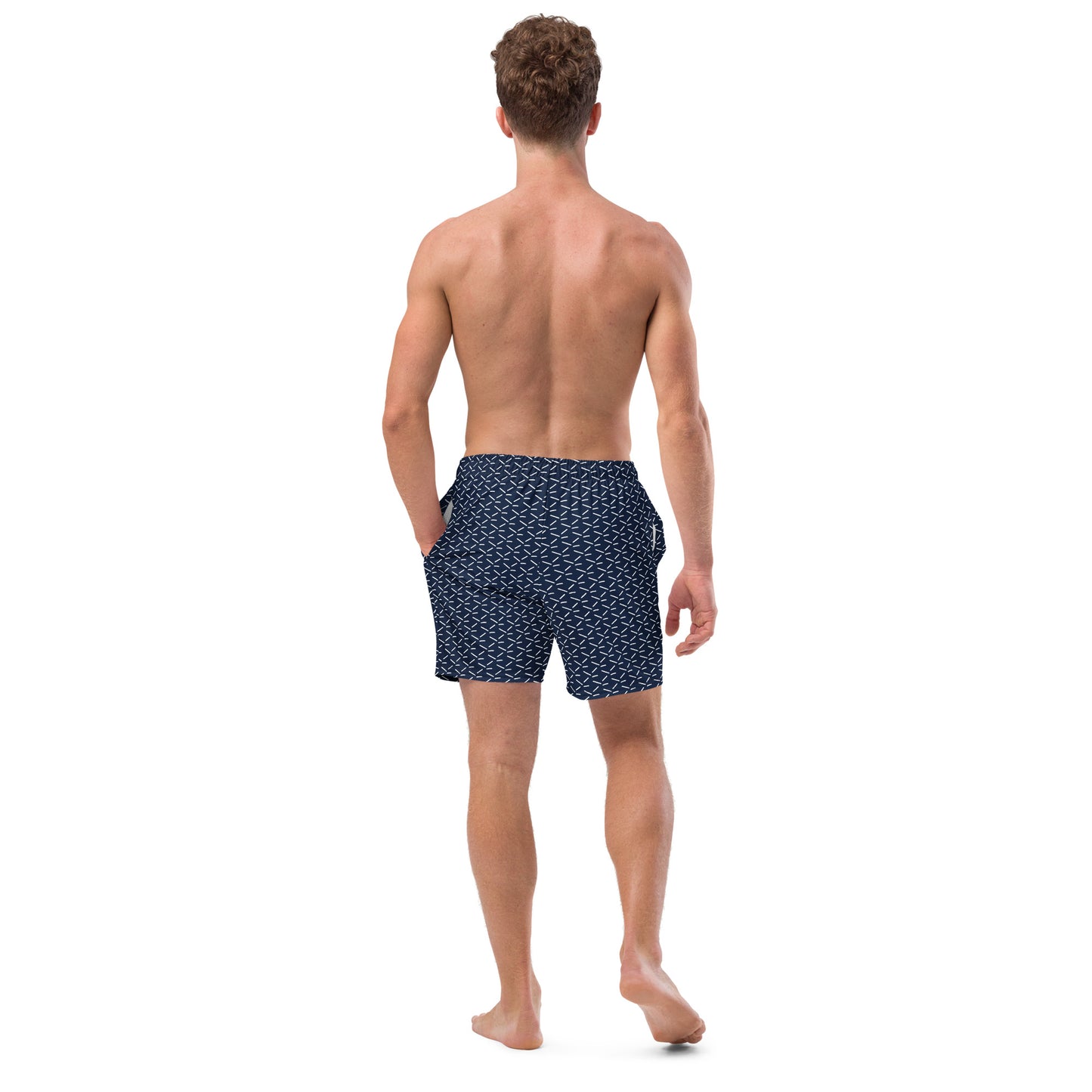 Men's Recycled Swim Trunks Blue Pattern | Summer Collection