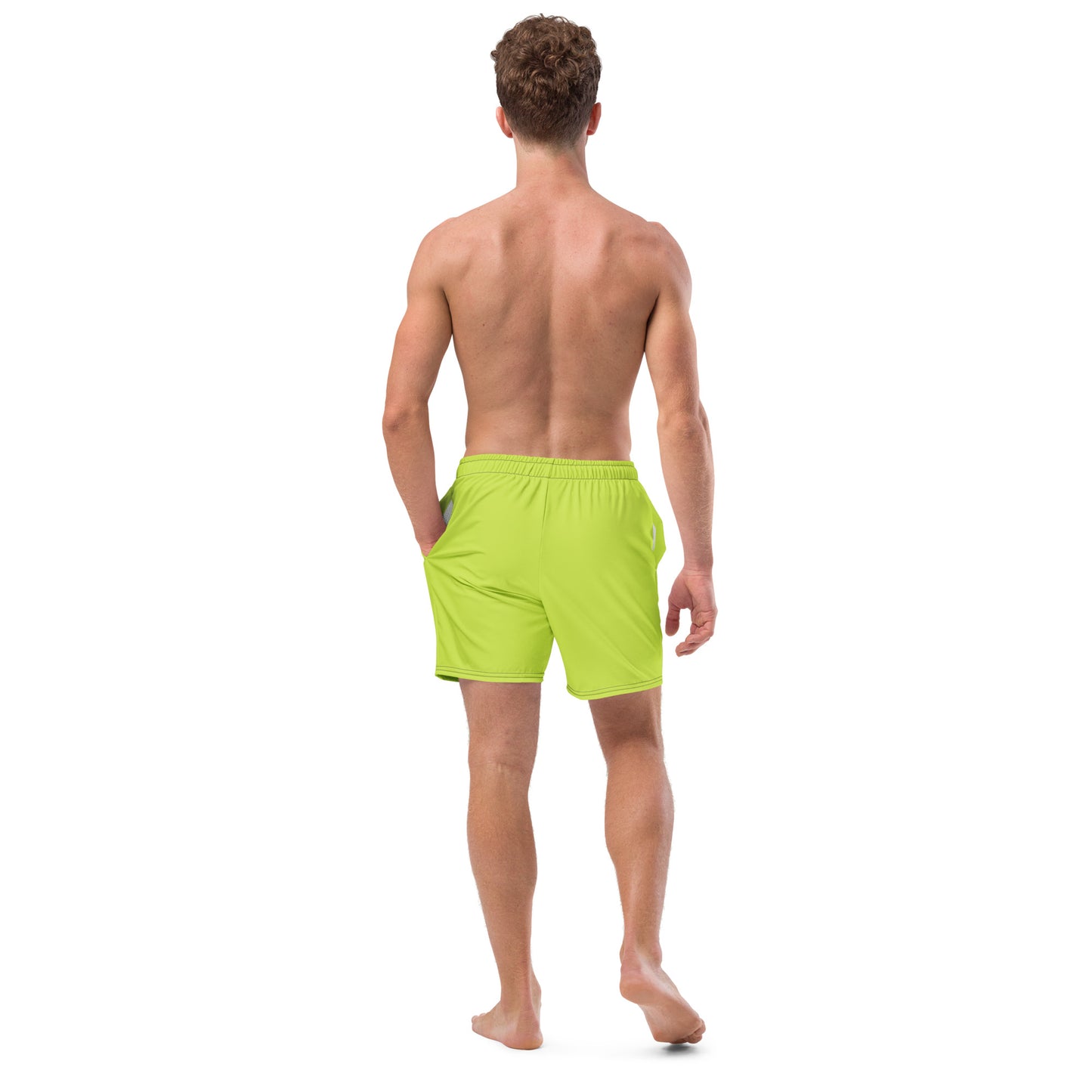 Men's Recycled Swim Trunks Vibrant Green | Eco-Friendly Summer