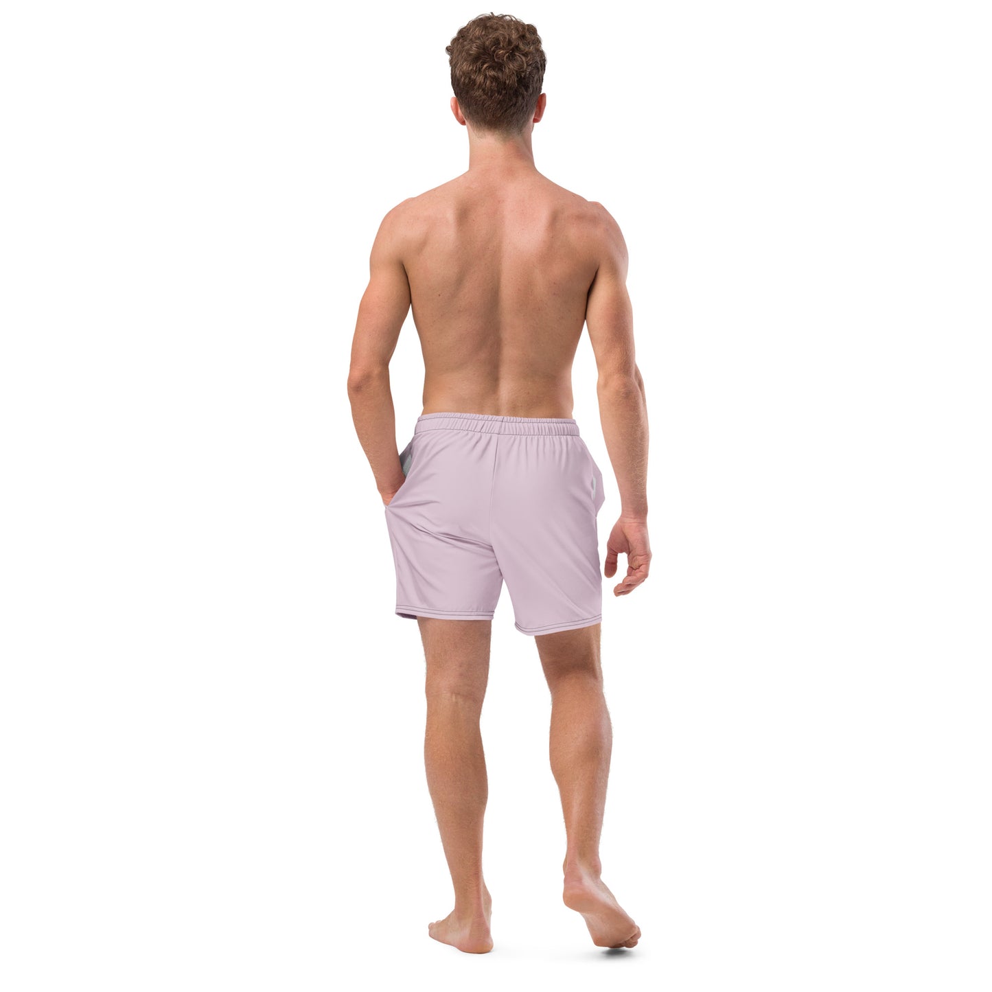 Eco-Friendly Recycled Swim Trunks Light Purple - Sustainable Beachwear