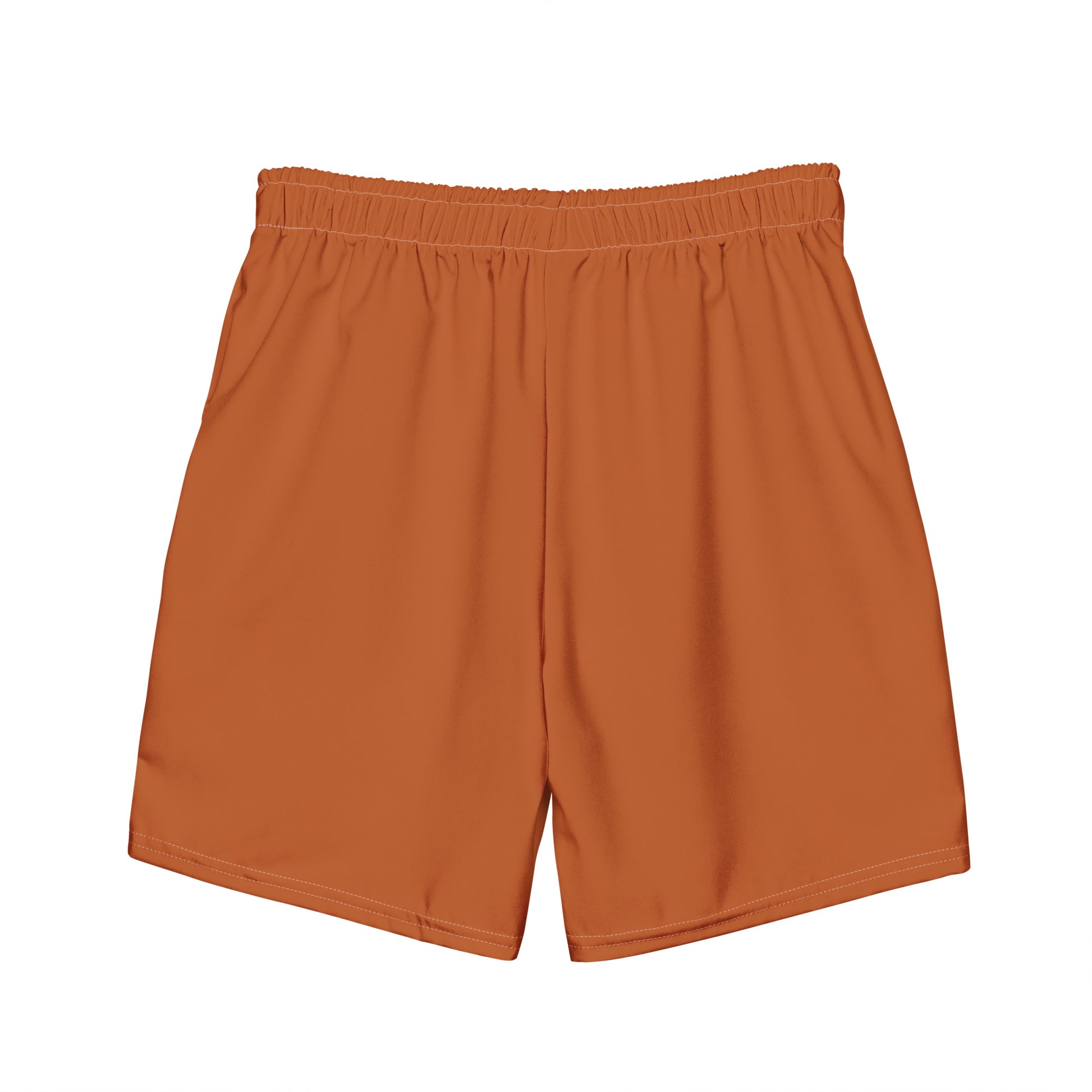 Eco-Friendly Men's Swim Trunks - Recycled Brown Nature Performance Swimwear -