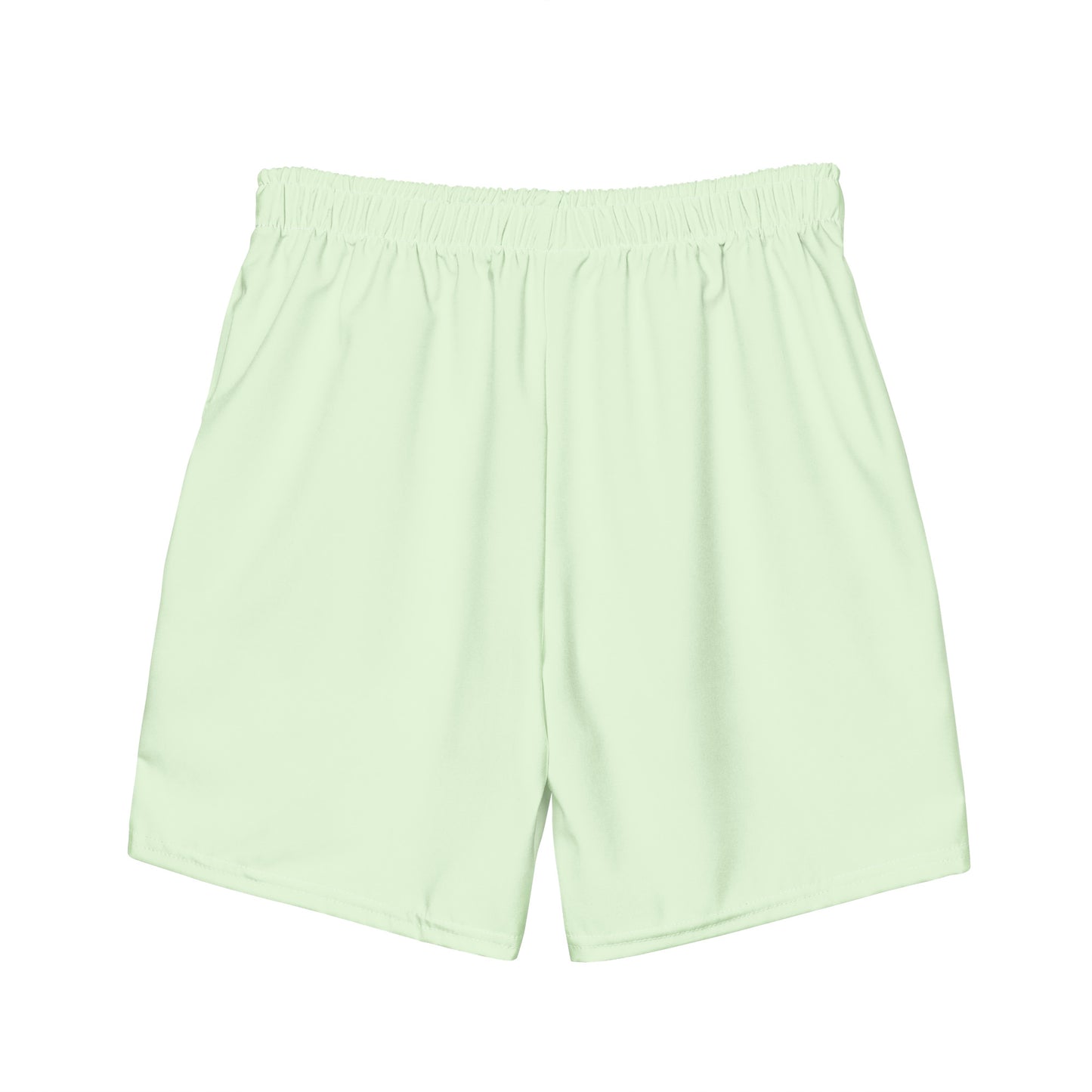 Eco-Friendly Recycled Men's Swim Trunks - Mint Green Performance Swimwear -