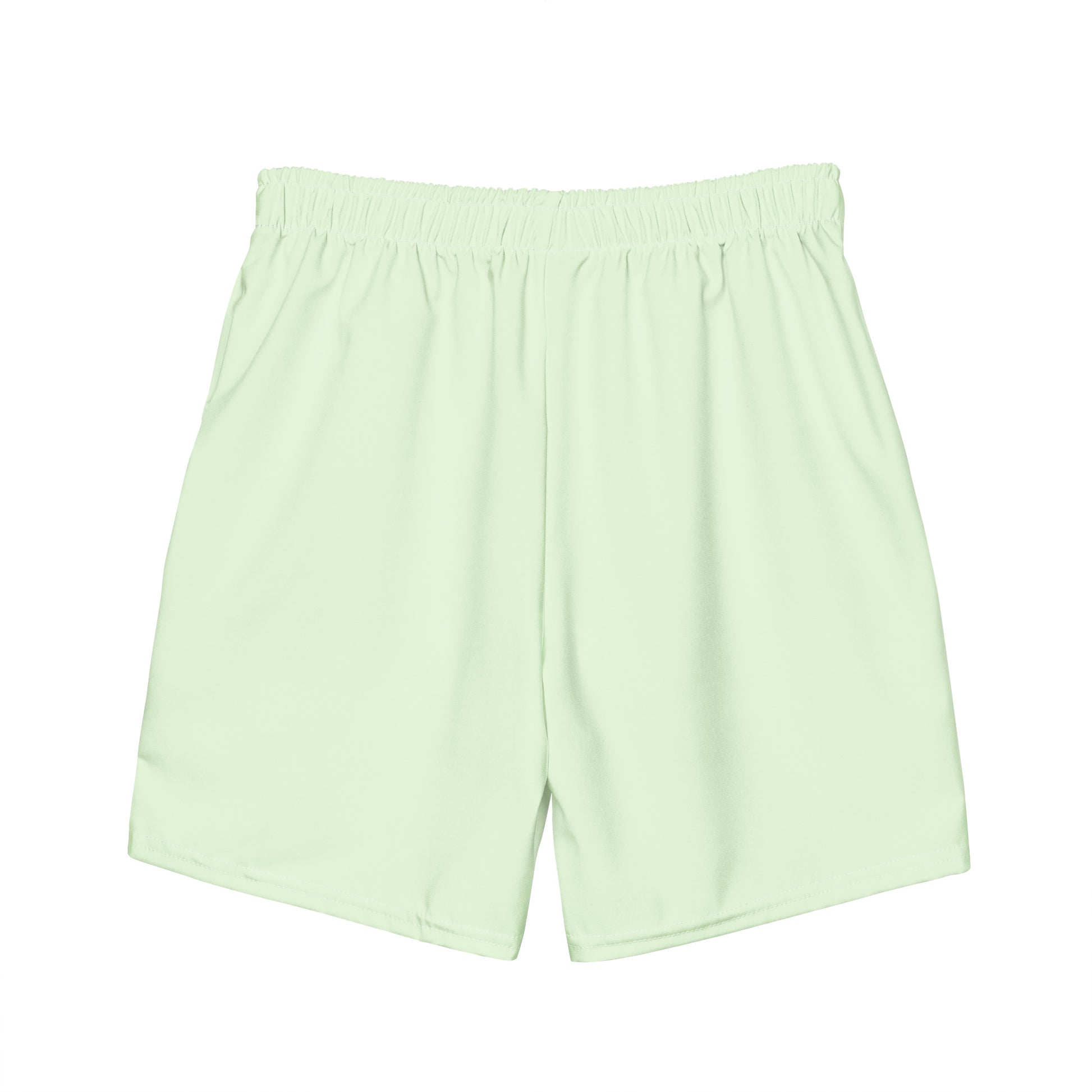 Eco-Friendly Recycled Men's Swim Trunks - Mint Green Performance Swimwear -