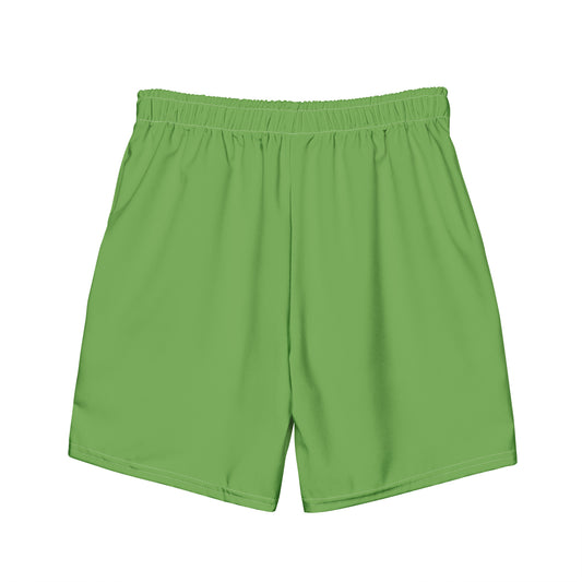 Eco-Friendly Men's Swim Trunks Yard Green - Recycled Performance Swimwear -