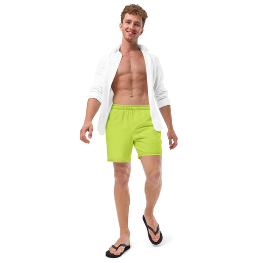 Men's Recycled Swim Trunks Vibrant Green | Eco-Friendly Summer Swimwear