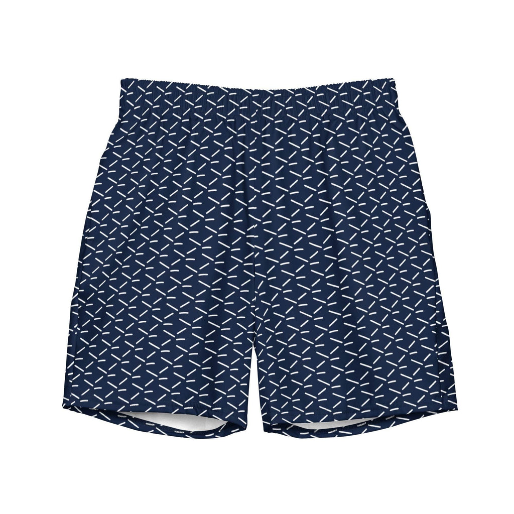 Men's Recycled Swim Trunks - Blue Pattern for Summer Collection - HOPE Athlete Apparel & Wellness 